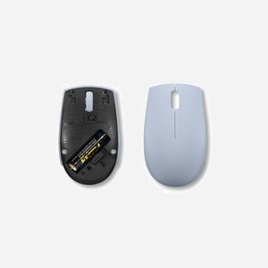 Lenovo 300 Souris Optique Ambidextre Sans Fil RF 1000 DPI Bleu - 3 Boutons, Durabilité 3M Clics, Récepteur Nano USB Type-A - Miniature 5