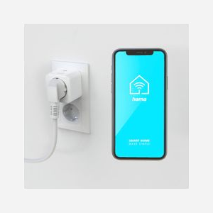 Hama Prise Connectée Wi-Fi 00176638 CEE 7/7, 3680W, 2400MHz, Compatible Alexa/Siri/Google Assistant, IP20, 55x55x77mm, Blanc - Miniature 5