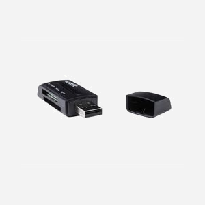 NATEC ANT 3 Lecteur Cartes Mémoire USB 2.0 Noir, Support MS, MicroSD, MiniSD, MMC, M2, MS PRO/Duo, RS-MMC, SD/SDHC, Transfert 480 Mbit/s, Compatible Windows/macOS/Linux - Miniature 2
