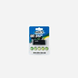 NATEC ANT 3 Lecteur Cartes Mémoire USB 2.0 Noir, Support MS, MicroSD, MiniSD, MMC, M2, MS PRO/Duo, RS-MMC, SD/SDHC, Transfert 480 Mbit/s, Compatible Windows/macOS/Linux - Miniature 3