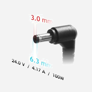 Akyga AK-ND-73 Alimentation Interne 100W 100-250V CA vers CC 24V 4.17A pour Imprimante Zebra, Câble 1.2m, Efficacité 80% - Miniature 3