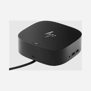 HP Station d'accueil USB-C G5 Essential (72C71ET) - Connectivité USB-C, Triple Affichage, Ethernet - 122x122x45mm, 680g