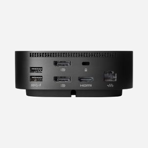 HP Station d'accueil USB-C G5 Essential (72C71ET) - Connectivité USB-C, Triple Affichage, Ethernet - 122x122x45mm, 680g - Miniature 4