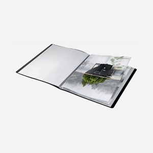 Leitz Recycle 46770095 Protège-documents A4, 40 Pochettes PP 90% Recyclé, Noir, 231x310x16mm, Mise en Page Portrait, Poids 280g - Miniature 2