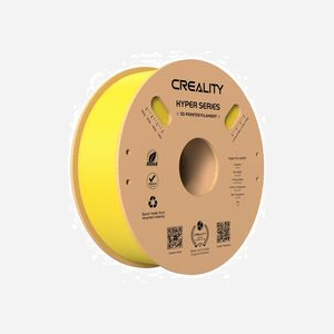 Creality Hyper Series PLA Jaune 1.75mm 1kg : Acide Polylactique (PLA), Impression 600mm/sec, Résistance à la traction 52991 kPa, Température 230°C - Miniature 1