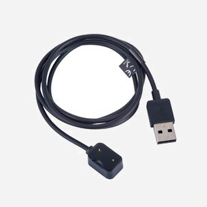 Akyga AK-SW-30 Chargeur Smartwatch USB Intérieur 5V/1A Noir, câble 1m, compatible montres connectées, alimentation USB
