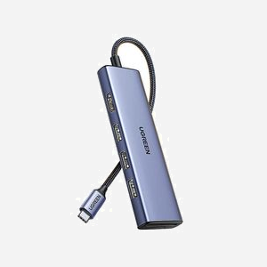 Ugreen 20956A Hub USB Type-C 5000 Mbit/s Argent - 3x USB 3.0, 1x HDMI (3840x2160), Lecteur Cartes SD/MicroSD, Compatible Windows/macOS/Linux - Miniature 2