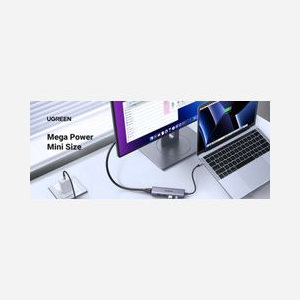 Ugreen 20956A Hub USB Type-C 5000 Mbit/s Argent - 3x USB 3.0, 1x HDMI (3840x2160), Lecteur Cartes SD/MicroSD, Compatible Windows/macOS/Linux - Miniature 5