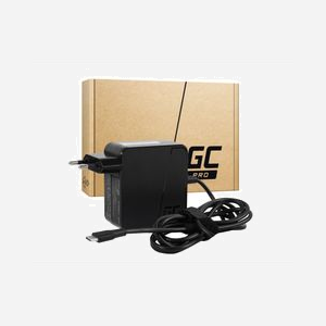 Green Cell AD134PV2 Adaptateur Secteur Universel 65W USB-C Power Delivery 2.0 (5-20V, 3.25A) 100-240V Noir pour Ordinateur Portable, Tablette & Smartphone - Miniature 1