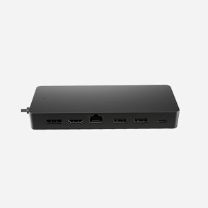 HP Concentrateur Multiport USB-C Universel 50H55UT#ABB : USB 3.2 Gen 2 Type-C, 2x USB-A 3.2 Gen 1, 2x USB-C 3.2 Gen 1, HDMI 2.0 (4K 60Hz), DisplayPort 1.2, RJ-45, Windows/macOS - Miniature 1