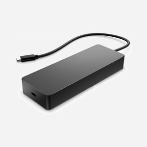 HP Concentrateur Multiport USB-C Universel 50H55UT#ABB : USB 3.2 Gen 2 Type-C, 2x USB-A 3.2 Gen 1, 2x USB-C 3.2 Gen 1, HDMI 2.0 (4K 60Hz), DisplayPort 1.2, RJ-45, Windows/macOS - Miniature 4