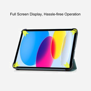 CoreParts Étui Folio Porte Carte Vert pour iPad (2022) 10.9" (27.7cm), Simili-cuir/Microfibre, 2 Positions, 190x250x15mm, 160g, TABX-IP10-COVER8 - Miniature 4