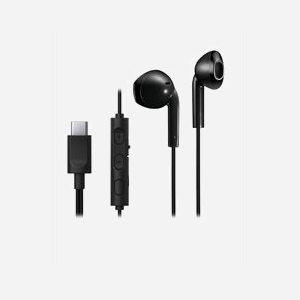 JVC HA-FR17UC-B-U Écouteurs USB Type-C Noir, Microphone intégré, IPX2, Haut-parleur 10.6mm, 16.6g, Appels/Musique, Connectivité filaire