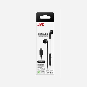 JVC HA-FR17UC-B-U Écouteurs USB Type-C Noir, Microphone intégré, IPX2, Haut-parleur 10.6mm, 16.6g, Appels/Musique, Connectivité filaire - Miniature 2