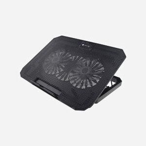 Support Laptop Techly ICOOL-CP11TY Noir pour Notebook jusqu'à 17" avec 2 Ventilateurs 14cm, Hub USB 2.0 (2 Ports), 8 Positions, 357x262x30mm - Miniature 2