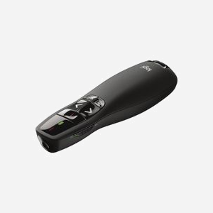 Logitech R400 Télécommande de Présentation Sans Fil 2.4 GHz RF, Portée 15m, Pointeur Laser Rouge, Mini Récepteur USB, Alimentation 2x AAA, Noir