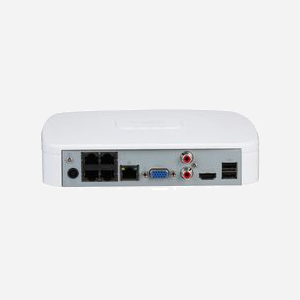 Dahua Technology NVR2104-P-4KS3 Enregistreur Vidéo Réseau 4 Canaux 4K (3840x2160) H.265+ 80Mbps PoE 4 Ports, 1xSATA (20To max), Linux Intégré - Miniature 3