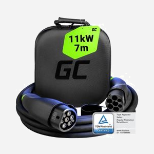 Green Cell GC-EVKABGC04 : Câble de Charge Type 2 pour Véhicules Électriques, Conforme IEC 61851/62196 (TÜV Rheinland), IP54, 10000 Cycles, Étui Inclus. - Miniature 2