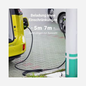 Green Cell GC-EVKABGC04 : Câble de Charge Type 2 pour Véhicules Électriques, Conforme IEC 61851/62196 (TÜV Rheinland), IP54, 10000 Cycles, Étui Inclus. - Miniature 3