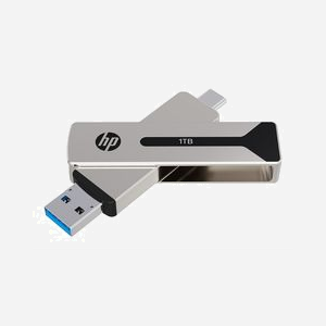 PNY 911 Pro - Clé USB 512Go USB Type-A/Type-C 3.2 Gen 2, Lecture 1000Mo/s, Écriture 900Mo/s, Format Pivotant, Argent, Réf HPFD911PRO-512 - Miniature 2