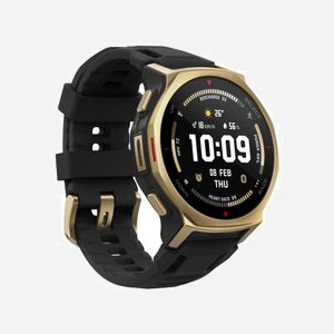 Amazfit T-Rex 3 Pro : Smartwatch AMOLED 1.32" 466x466, GPS, Wi-Fi, 16Go Flash, 64Mo RAM, Boîtier 44mm Or, Bracelet Silicone Noir, Autonomie 19 jours - Miniature 3