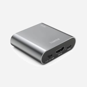 Hama 00205100 Séparateur Audio HDMI vers 3.5mm Argent - Connecteur 1 Femelle HDMI, Connecteur 2 Femelle 3.5mm, 58 x 16 x 53mm - Miniature 2