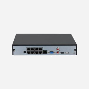 Dahua Technology NVR 8 Canaux 4K/8MP (3840x2160) PoE 8 Ports, 1 SATA 20To Max, H.265+/H.264+, 144Mbps, 1U, Ethernet, Protocoles TCP/IP, Linux intégré - Miniature 3