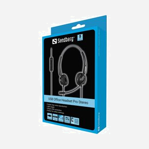 Sandberg USB Office Headset Pro Stereo - Casque binaural filaire USB Type-A, fréquence 20-20000Hz, micro unidirectionnel, câble 2.1m, compatible Windows/macOS - Miniature 4