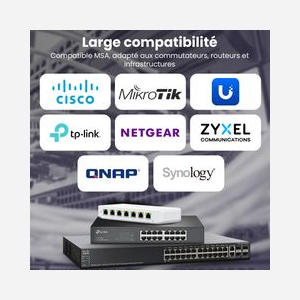Extralink SFP+ 10G Pack de 2, Module émetteur-récepteur 10Gbps 850nm Multimode (MM) 300m, Réf: EX.30491, Consommation 1W, 0°C à 70°C - Miniature 4