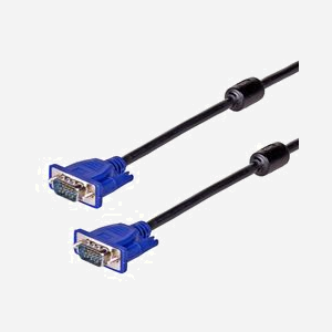Akyga AK-AV-01 Câble VGA 1.8m Mâle/Mâle (D-Sub) Noir - Résolutions SVGA à WQXGA - Contacts Nickel, PVC - Diamètre 5.5mm - 101.3g