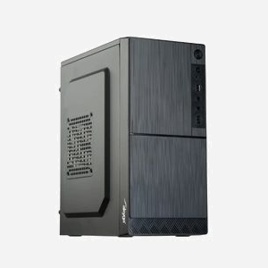 Akyga AK35BK Boîtier PC Micro Tower Noir, Acier/ABS, Micro ATX/Mini-ITX/Flex-ATX, 2x 3.5", 2x 2.5", USB 2.0, Audio, Ventilation 120/80mm, 175x310x350mm - Miniature 1