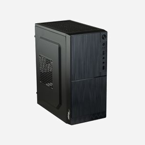 Akyga AK35BK Boîtier PC Micro Tower Noir, Acier/ABS, Micro ATX/Mini-ITX/Flex-ATX, 2x 3.5", 2x 2.5", USB 2.0, Audio, Ventilation 120/80mm, 175x310x350mm - Miniature 2