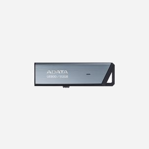 ADATA UE800 512Go USB Type-C 3.2 Gen 2, Lecture/Ecriture 1000Mo/s, Format Slide, Corps Métal Argent, Compatibilité Windows/macOS/Linux - Miniature 2