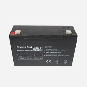 Batterie Green Cell AGM 6V 12Ah (VRLA) AGM01 - 12000mAh, 1.65kg, 151x94x50mm, Compatible UPS, jouets électriques, alarmes, systèmes de surveillance. - Miniature 4