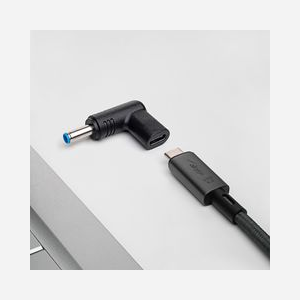 Akyga AK-ND-C09 Adaptateur USB-C vers 4.5x3.0mm, Femelle USB-C / Mâle 4.5x3.0mm, Sortie 18.5-20V 5000mA, Noir, Alimentation USB - Miniature 2