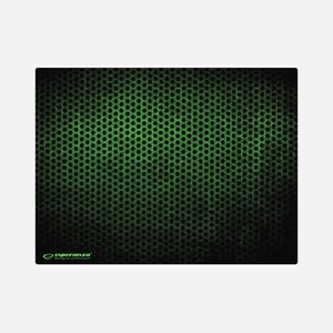 Tapis de souris gaming Esperanza EGP103G Noir/Vert 400x300x3mm, surface motif, base caoutchouc antidérapante, packaging boîte - Miniature 2