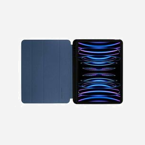 Crong FlexFolio Bleu pour iPad Pro 11" (2022/2021), iPad Air 11" M2 (2024), iPad Air 10.9" (5th/4th gen.) - Folio 27.9cm (11"), Fermeture magnétique, Protection Poussière/Rayures/Chocs, Fonction Marche/Veille Auto - Miniature 2