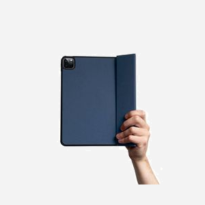 Crong FlexFolio Bleu pour iPad Pro 11" (2022/2021), iPad Air 11" M2 (2024), iPad Air 10.9" (5th/4th gen.) - Folio 27.9cm (11"), Fermeture magnétique, Protection Poussière/Rayures/Chocs, Fonction Marche/Veille Auto - Miniature 4