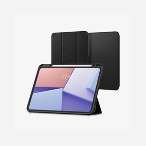 Spigen Urban Fit Folio Noir pour iPad Pro 11-inch (2024), 27,9 cm, Nylon, Résistance chutes/rayures, Position debout, Boucle stylo, ACS07020 - Miniature 2