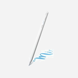 SBS Stylet pour iPad TESTYLUSCAPW Blanc - Compatible iPad (6/7 gen), iPad Air (3 gen), iPad Mini 5, iPad Pro 11/12.9" (2018/2020), Batterie 12h, Palm Rejection, USB-C
