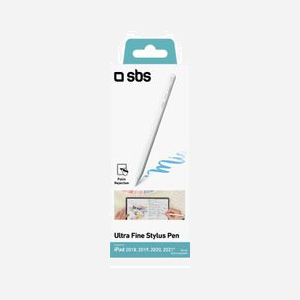 SBS Stylet pour iPad TESTYLUSCAPW Blanc - Compatible iPad (6/7 gen), iPad Air (3 gen), iPad Mini 5, iPad Pro 11/12.9" (2018/2020), Batterie 12h, Palm Rejection, USB-C - Miniature 2