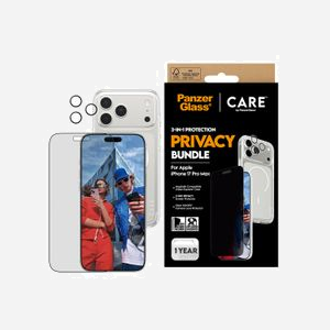 PanzerGlass Protection d'écran iPhone 17 Pro Max, Verre Trempé, Privacy Filter, Résistant Rayures/Chocs, Dimensions 159.3x73.8x0.74mm, Kit d'application inclus - Miniature 2
