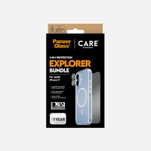 PanzerGlass Protection d'écran iPhone 17 Verre Trempé Transparent 0.71mm, Résistant Rayures/Chocs, PET/Silicone, Application à Sec, 145.8x67.6mm - Miniature 3