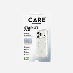 PanzerGlass CARE Flagship Case Urban Explorer Star Lit White MagSafe iPhone 17 Pro - Housse de protection transparente résistante aux chocs et rayures, 78x16x155mm - Miniature 3