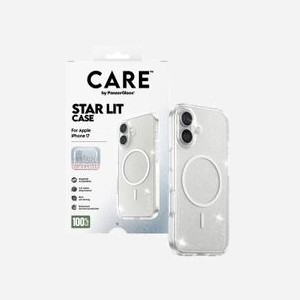 PanzerGlass CARE by Flagship Case Urban Explorer Star Lit White MagSafe - Housse iPhone 17 Transparent - Résistance Rayures/Chocs - 78x14x155mm - 39g - Miniature 5