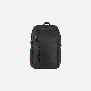 GENESIS Pallad 420 Sac à Dos 15.6" Noir Polyester 600D, Compartiments Tablette/Clavier/Écouteurs, Résistant à l'abrasion/rayures/éclaboussures, 18L - Miniature 2