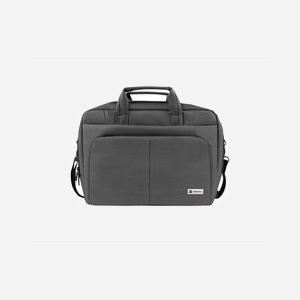 NATEC Gazelle NTO-0812 Malette 15.6" Gris Polyester, 3 Compartiments, Poche Frontale, Sangle Épaule, 430x320x90mm, Compartiment PC 395x275x45mm, 950g