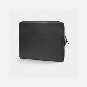 Housse Trunk TR-LEAALSPRO14-BLK en Cuir Noir pour MacBook Pro 14" (35,6 cm), Fermeture Zippée, Protection Anti-Rayures, Unisexe Adulte - Miniature 1