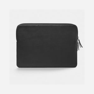 Housse Trunk TR-LEAALSPRO14-BLK en Cuir Noir pour MacBook Pro 14" (35,6 cm), Fermeture Zippée, Protection Anti-Rayures, Unisexe Adulte - Miniature 2