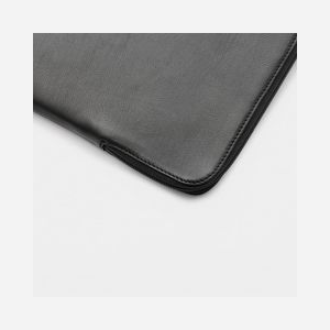 Housse Trunk TR-LEAALSPRO14-BLK en Cuir Noir pour MacBook Pro 14" (35,6 cm), Fermeture Zippée, Protection Anti-Rayures, Unisexe Adulte - Miniature 5